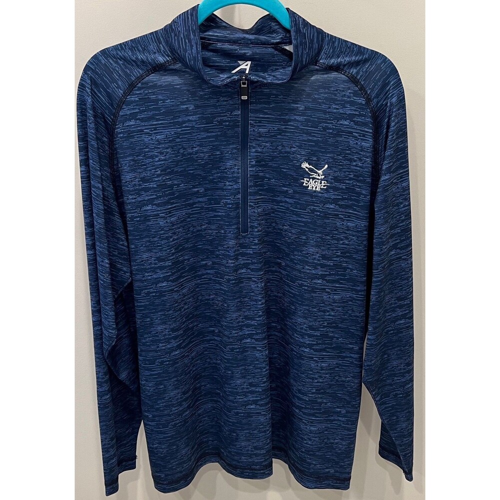 Eagle Eye Golf Club - Ahead 1/4 Zip Golf Pullover - Men's Size Large - Blue